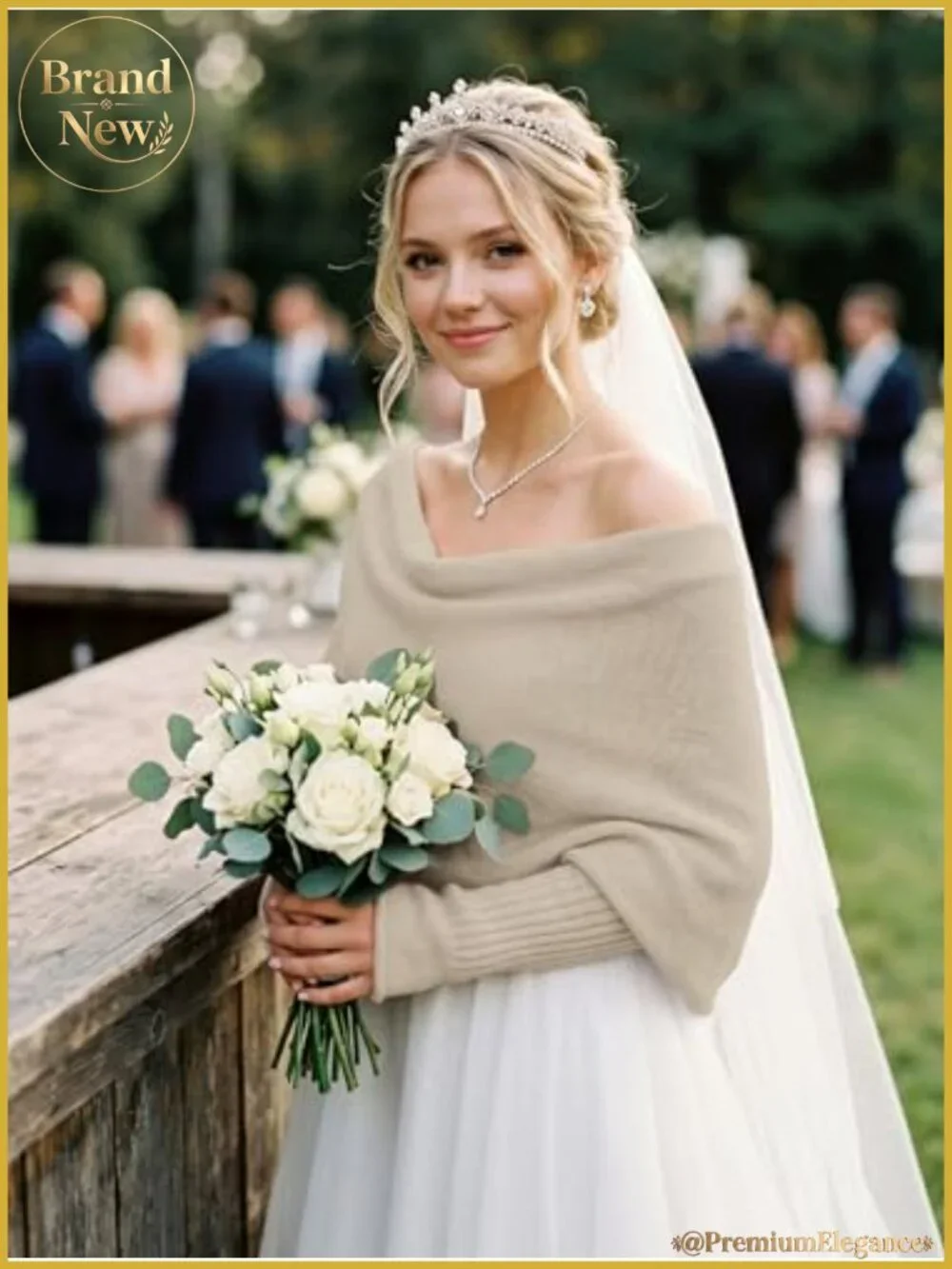 Soft Knit Sweater Shawl Wrap Women Criss Cross Long Sleeve Bridal Shrug